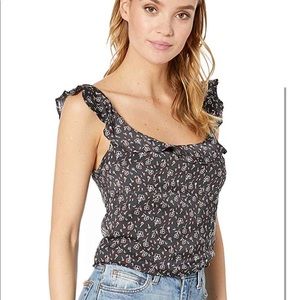 NWT Free People Stay with you Ruffle Tank